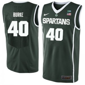 Men Michigan State Spartans NCAA #40 Braden Burke Green Authentic Nike 2019-20 Stitched College Basketball Jersey NO32I43CA